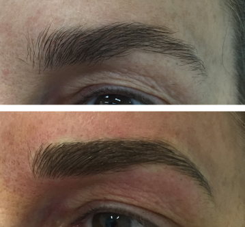 Eyebrows Eye Liner Before after 02